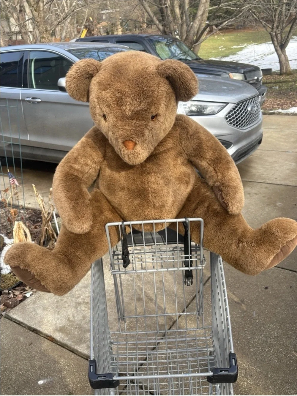 Douglass Co. Cuddle Toys Jumbo Brown Bear Plush Stuffed Animal Vintage Oversized